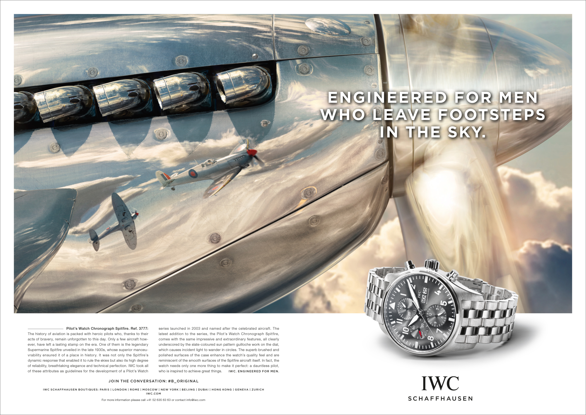 IWC Pilot Collection — Spitfire reflection